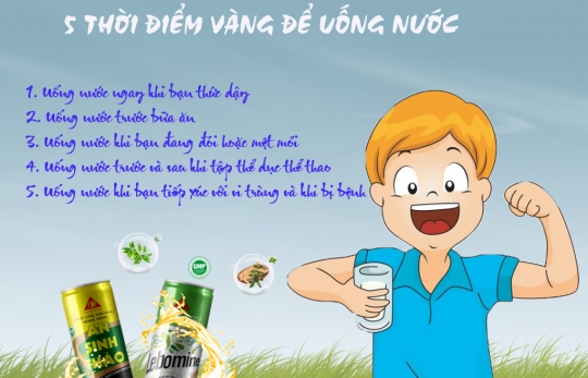 5 THỜI ĐIỂM VÀNG UỐNG NƯỚC TỐT CHO SỨC KHỎE