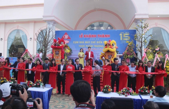 KHÁNH THÀNH CỤM NHÀ MÁY CHẾ BIẾN DƯỢC LIỆU, THỰC PHẨM TRƯỜNG SINH